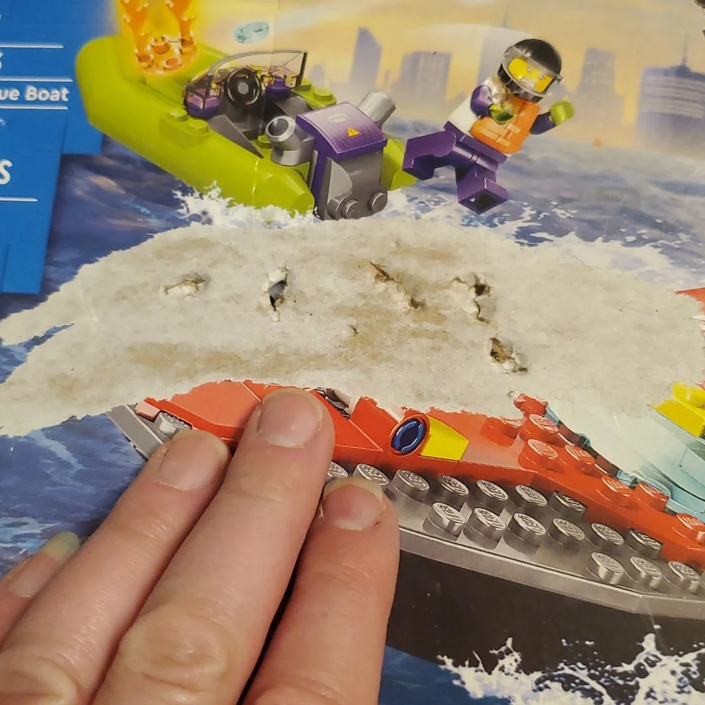 Lego City 60373 Fire Rescue Boat Set New In Destroyed Box‎